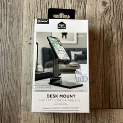 Smartphone Stand Tablet Desk Mount Holder BLACK 