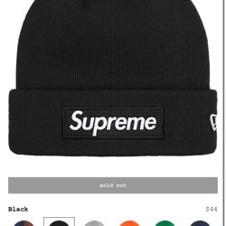 Supreme New Era Beanie Box Logo (FW24)