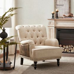 Set Of 2 Erithon 31.5" Wide Upholstered Wingback Accent Chair
