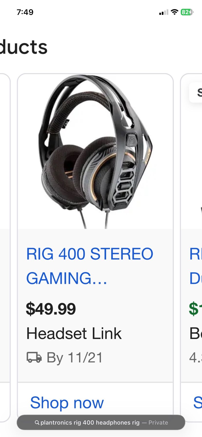 Rig 400 Stereo Gaming Headphones