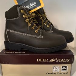 Deer Stags waterproof boots Boys youth sz4