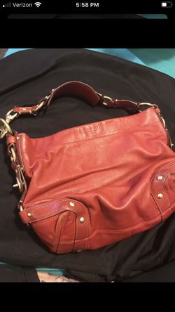 Red Coach Bag