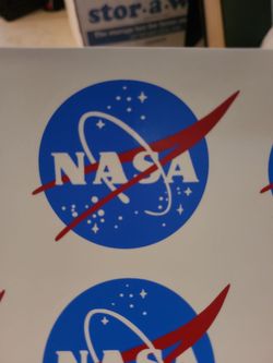 Authentic Nasa applique IRON-ON transfer decal sticker
