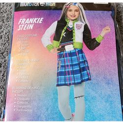 Kids Monster High™ Frankie Stein Multicolored Costume – Size 7/8