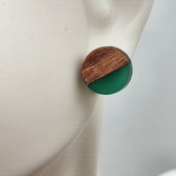 Wooden Stud Earrings