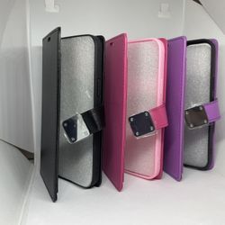 For iPhone 13 Pro Max Leather Folio Wallet Case 