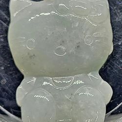 Burmese Jadeite Jade TypeA Pendant KITTY.