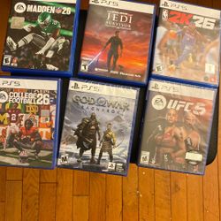 Ps5 Games Madden, Cfb, god of war, UFC….