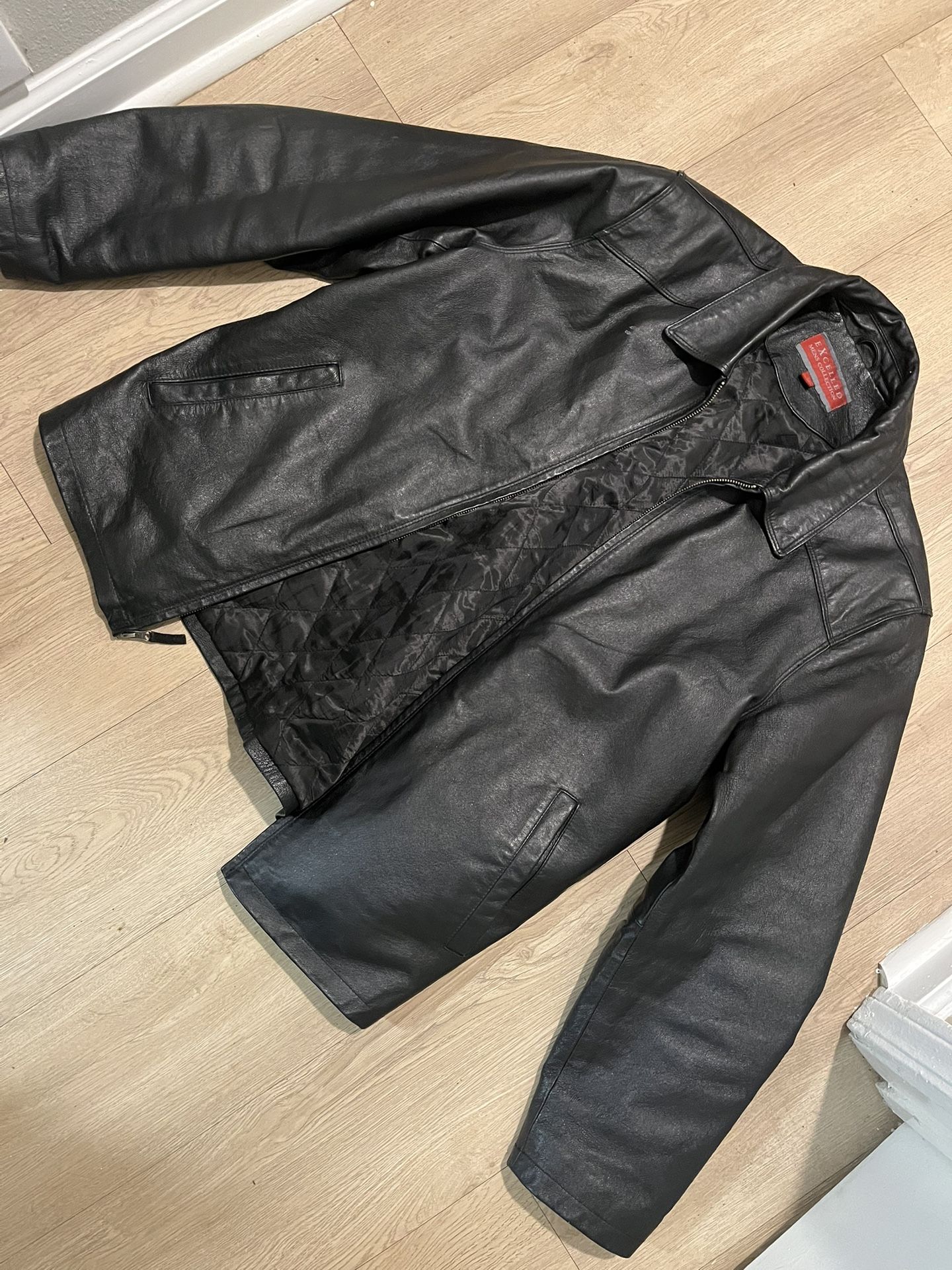 Excelled Men’s Collection Leather Jacket M