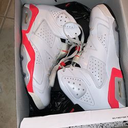 Retros 6s Infrared 9.5 With Box