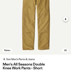 Mens Patagonia hemp work pant.  34 long