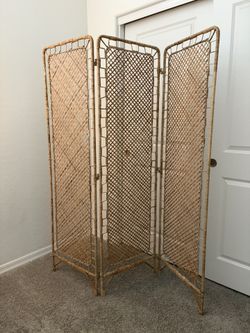 Rattan room divider