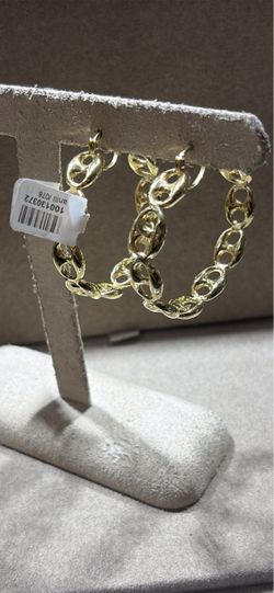 Gold hoop earrings
