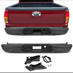 99-07 Chevrolet Silverado Gmc Sierra Rear Bumper Defensa Trasera Para Choques Chevy