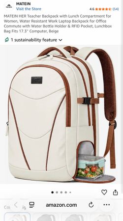 *BRAND NEW* MATEIN BACKPACK W/ LUNCH COMPARTMENT