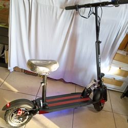 ASKGO Q2 1200W Peak Off Road Electric Scooter for Adults ,3 speed&27MPH &35Mile Escooter,48V 15AH Electric Scooter With Detachable/Foldable seat, 10''