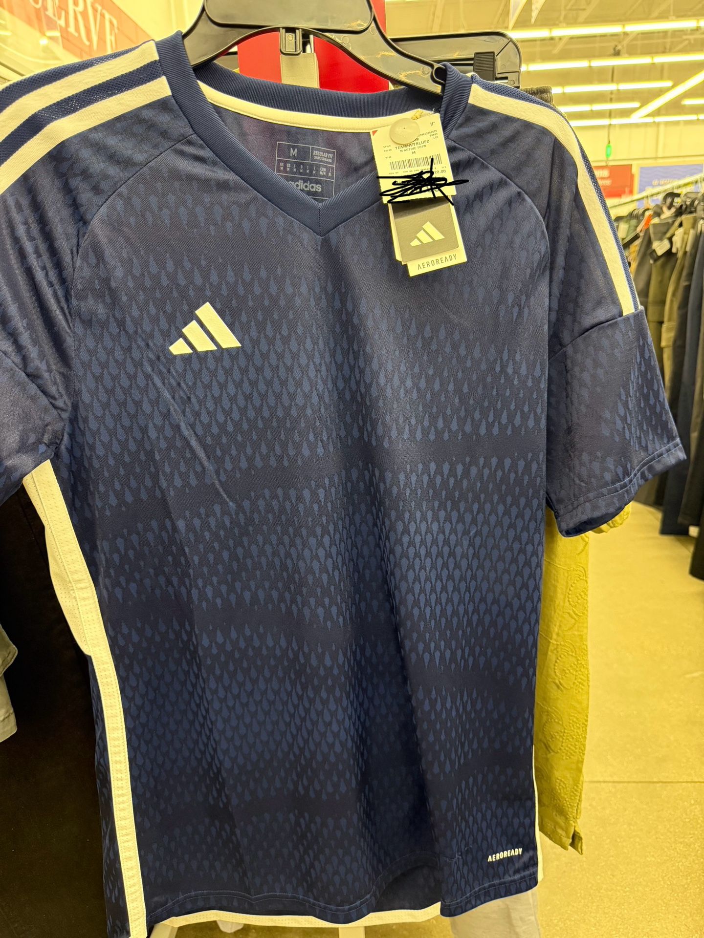 Navy And White Adidas Sportswear Jersey