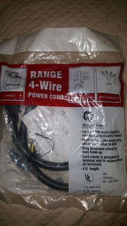 Range 4-wire Powers Cord new for sale