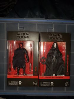 Star Wars Black Series Darth Maul and 11th Brother(The Crow) Shadowlord Show