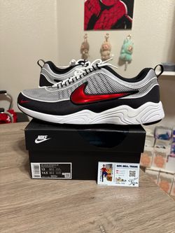 Size 13 - Nike Air Zoom Spiridon OG Sport Red Silver Black