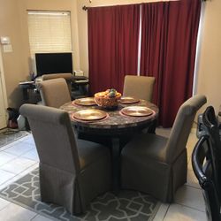 Breakfast Table & 5 Chairs