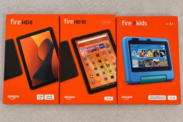 3 PACK AMAZON FIRE TABLET BUNDLE DEAL ( ALL BRAND NEW IN THE BOX )
