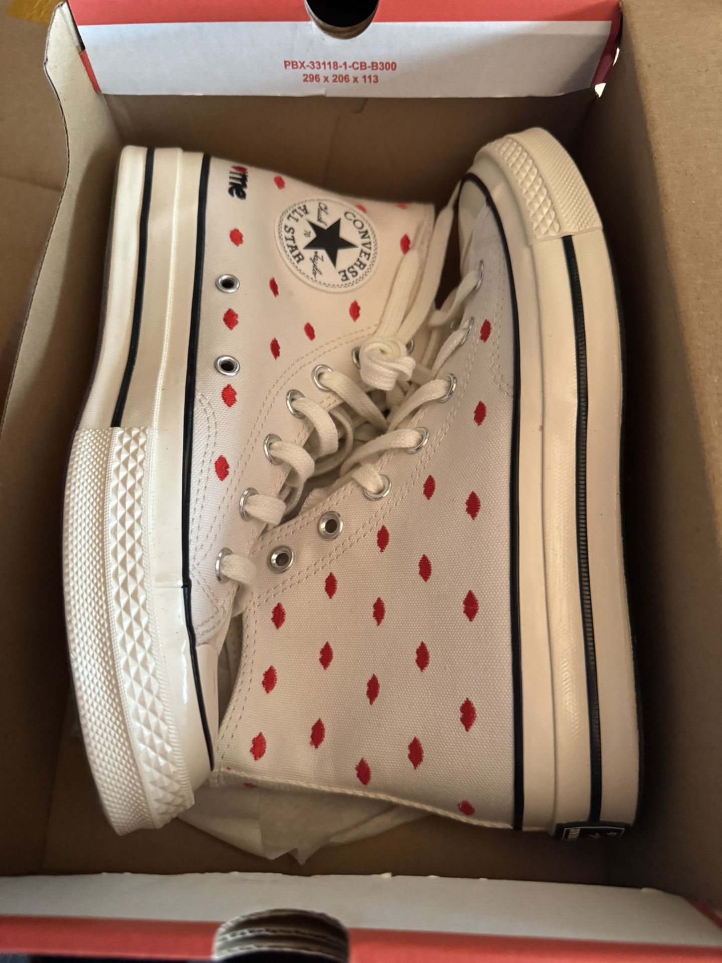 Converse Chuck Taylor All Star 70 High Valentines Day Sizes 8 Women, 9.5 Women, And 10 Women