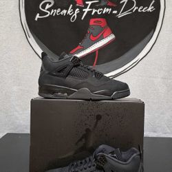 Nike Air Jordan 4 Black Cat Men Sz 13