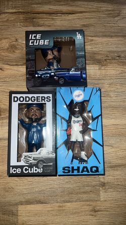 Ice cube and Shaq bundle  bobbleheads DODGERS