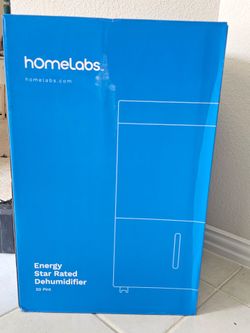 hOmeLabs Dehumidifier 7,000 Sq Ft Wi-Fi (50 Pint MAX 120 Pint at 95°F, 90% RH) for Home, Office, Basements with Powerful Moisture Removal, Humidity Co