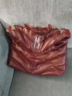 Steve Madden BCLEO Quilted Wine Color Crossbody
