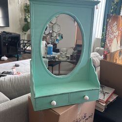 Mirrored Shelf/ Cabinet 