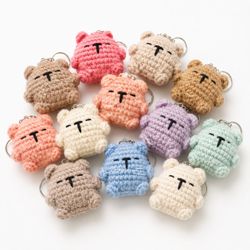Handmade Crochet Bear Keychain