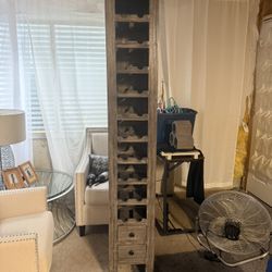 Farmhouse Style Wine Shelf