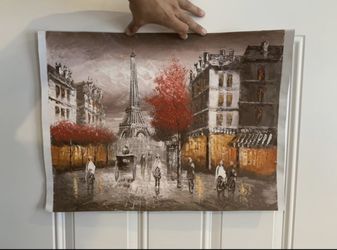 Authentic Parisian oil painting
