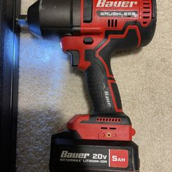 Bauer  Brushless 20V Hypermax Lithuim-Ion 5av With Battery And Charger 
