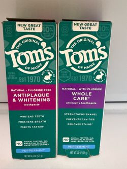 Tom’s toothpaste 2 x $6