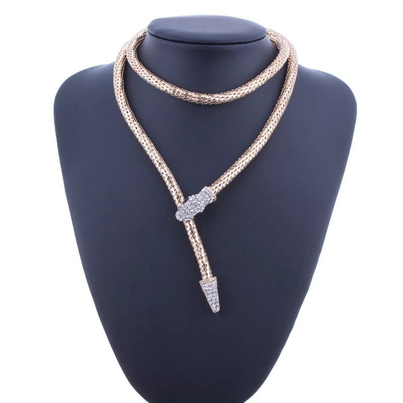 Snake Design Necklace Choose Gold Or Silver