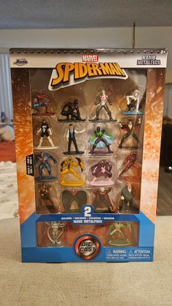 🔥RARE Collectible Jada Toys Nano MetalFigs Marvel Spider-Man Character Figures