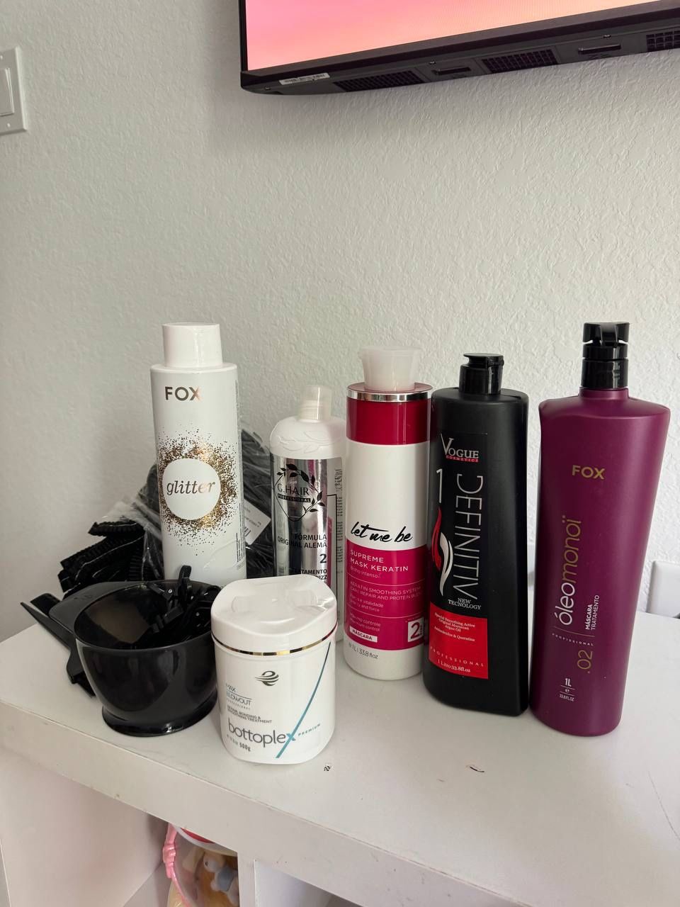 I sell formulations for keratin hair straightening and Botox for hair