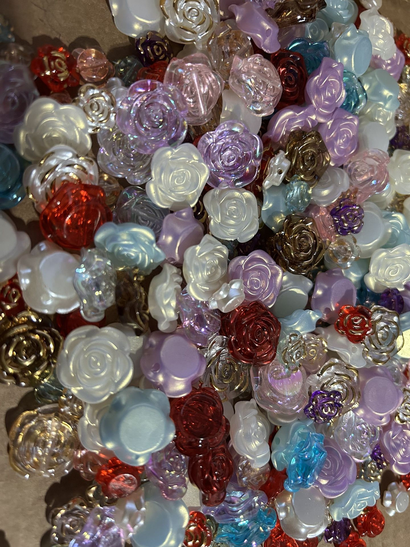 35pcs Mix Rose Beads $5 