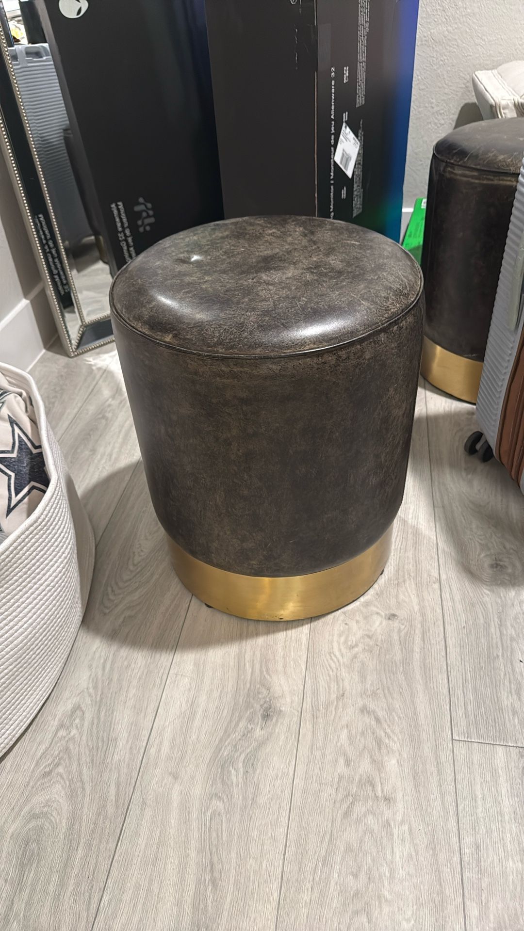 Real Leather Stools