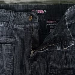 BUBBLEGUM BLACK JEAN SKIRT 