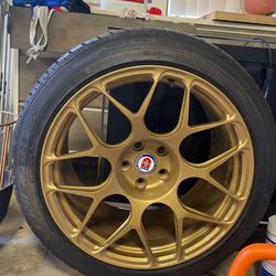 Gold HRE Wheel 