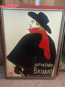 Aristide Bruant dans son cabaret by Henri de Toulouse-Lautrec