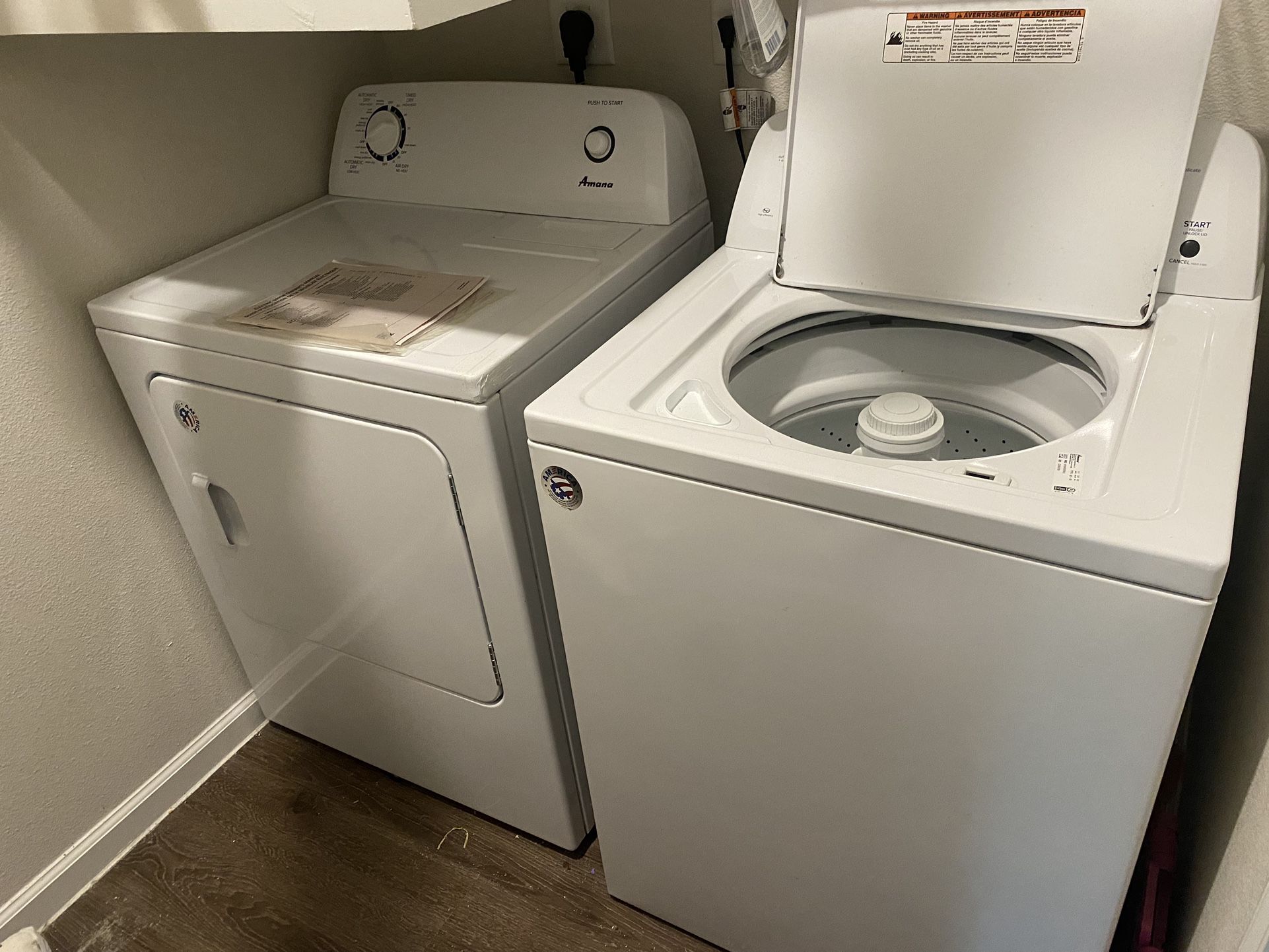 Amana Washer/ Dryer Set