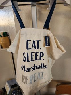 Marshalls Jute Cotton Tote Bag Brand NEW NWT 