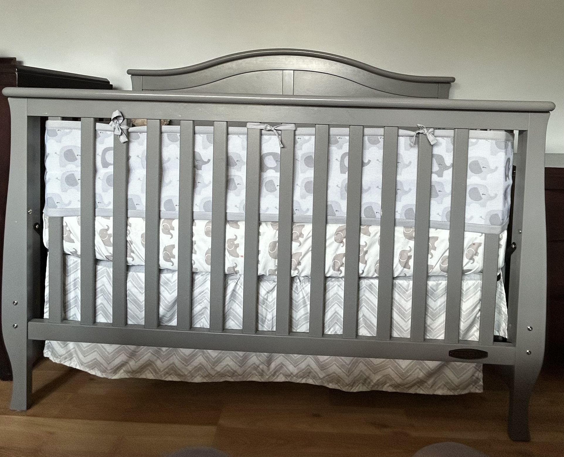 Crib, Rocker And Ottoman
