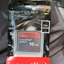 16GB 60MB/S* COMPACT FLASH CARD FOR CAMERA