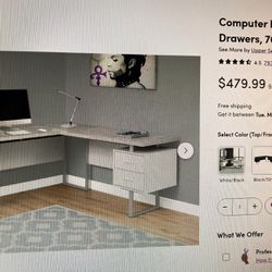 Desk L Shaped Computer Desk - Modern